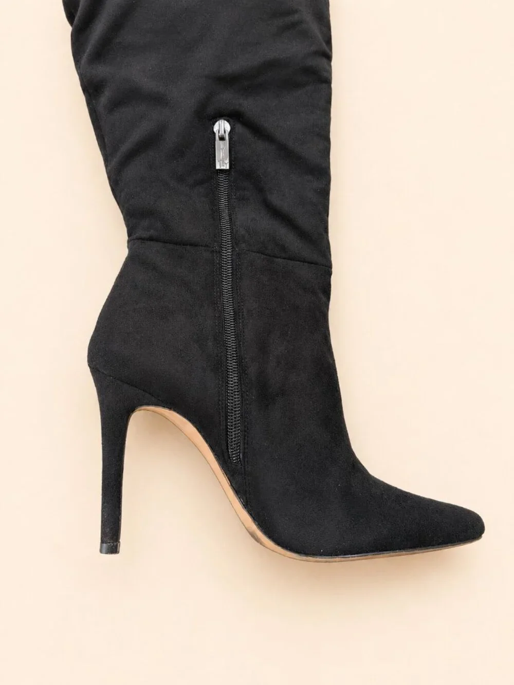 Jessica Simpson JS-LADEE Black Over the Knee Stiletto Boots 9.5